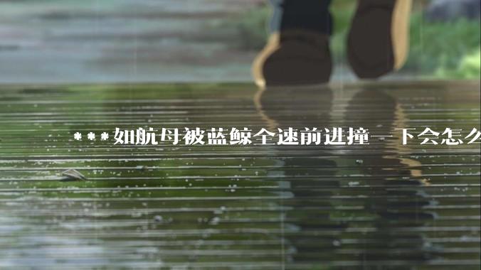 ***如航母被蓝鲸全速前进撞一下会怎么样？